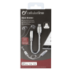 Adaptér Cellularline Music Enabler Lightning na 3,5 mm jack, MFi certifikace, šedý