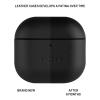 Kožené pouzdro FIXED PodsLeather pro Apple AirPods 4 (Barva Černá)