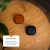 Kožené pouzdro FIXED PodsLeather pro Apple AirPods 4 (Barva Černá)