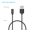 Nabíjecí USB-A kabel FIXED pro Xiaomi Mi Band / Smart Band 8/9/Pro/Active, černý