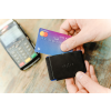 Kožená peněženka FIXED Tiny Wallet z pravé hovězí kůže,černá