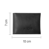 Kožená peněženka FIXED Wallet for AirTag z pravé hovězí kůže, černá (Barva Černá)
