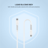 Nabíjecí a datový Liquid Silicone kabel FIXED USB-C/Lightning, PD, 60W, 1,2 m, bílý