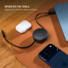 Navíjecí kabel FIXED Retractable Cable s konektory USB-C/USB-C, 1 m, PD 100W, 480 Mbps, šedý
