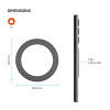 Magnetická nálepka FIXED MagPlate pro podporu MagSafe, černá