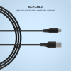 Krátký nabíjecí a datový kabel FIXED Liquid Silicone USB/USB-C PD, 0,3 m, 60 W, černý