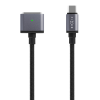 Nabíjecí opletený kabel FIXED USB-C/MagSafe 3, 140W, 2 m, šedý