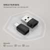 Hliníkový USB-C/C a USB-C/U Data blocker 2in1 FIXED, černý