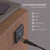 Hliníkový USB-C/C a USB-C/U Data blocker 2in1 FIXED, černý