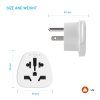 Adaptér FIXED USA Adapter pro EU/UK/AUS do USA zásuvek, bílý