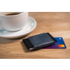 Kožená peněženka FIXED Tiny Wallet z pravé hovězí kůže, modrá (Barva Modrá)