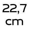 22,7 cm