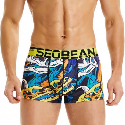 SEOBEAN GRAFITI PRINTED vzorované prodyšné boxerky