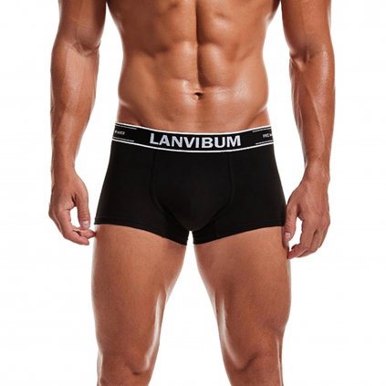 LANVIBUM COTTON FREEMANNER bavlněné boxerky klasického střihu