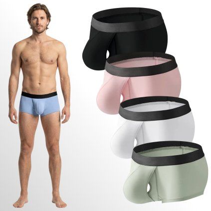 Bambusové PushUp boxerky 5 barev