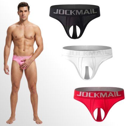 Jockmail tanga s otvorem pro penis