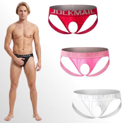 Erotické jocksy JOCKMAIL s otvorem 4 barvy