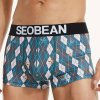 Kárované boxerky SEOBEAN STRING