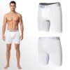 Dlouhé sportovní boxerky EleWear bílé