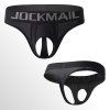 Jockmail tanga s otvorem pro penis černá