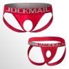Erotické jocksy JOCKMAIL s otvorem červené