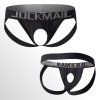 Erotické jocksy JOCKMAIL s otvorem černé