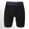 ELEWEAR dlouhé černé boxerky modrý pas