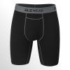 ELEWEAR dlouhé černé boxerky šedý pas