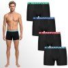 Černé boxerky GIANVAGLIA 5 druhů pasových gum s logem; atletický model