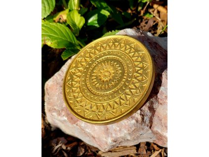 Podtácek mandala zlatý