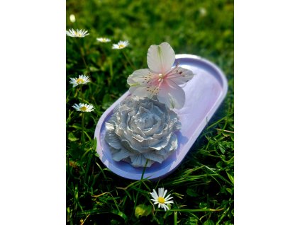 Aroma difuzér růžový s květem na esenciální oleje