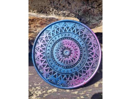 Podtácek mandala modro fialový