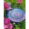 Podtácek mandala modro fialový s květy