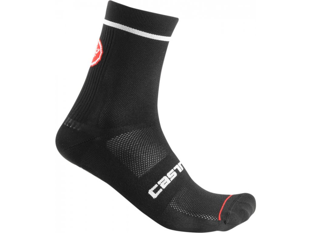 Castelli Entrata 13, Black  Letné cyklo ponožky
