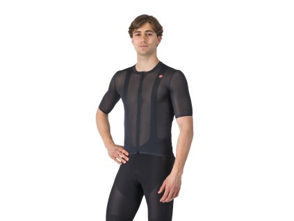 Castelli Superleggera A/C Jersey, Light black  Veľmi ľahký a priedušný cyklistický dres do horúcich dní