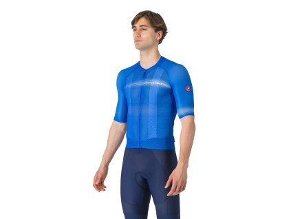 Castelli Climber's A/C Jersey, Azzuro Italia/ Belgian blue  Skvelá voľba pre vaše dlhé letné jazdy