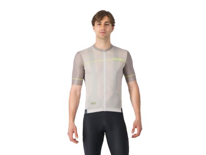 Castelli Unlimited Endurance 2 Jersey, Silver moon/ Dark silver moon-Electric lime  Dres pre celodenné výjazdy v rôznom teréne a vo voľnejšom strihu