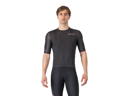 Castelli Unlimited Entrata 3 Jersey, Light black  Voľnejší strih dresu s využitím na gravel/ cestu a iné