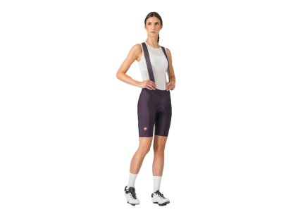 Castelli Prima 2 DT bibshort, Dark Night shade/ Deep purple  Dámske kraťasy s prekríženými trakmi