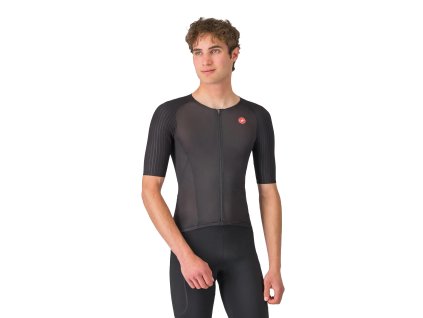Castelli Free Speed 3 Race Top, Black Pánsky triatlonový dres