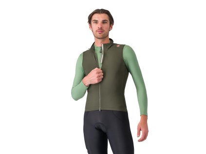 165669 castelli espresso vest deep green