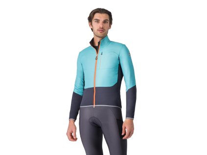 165690 castelli unlimited jacket pool blue dark gray