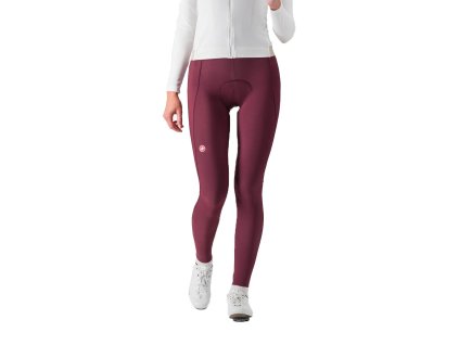 Castelli Espresso W DT bibtight, Deep bordeaux  Dámske zimné cyklistické nohavice s trakmi