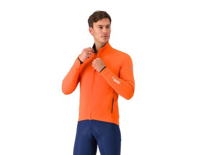 Castelli Alpha 150 Jacket, Brilliant orange  Bunda do chladného počasia s Polartec® AirCore™
