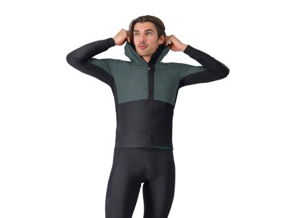 Castelli Fly Unlimited Jacket, Dark slate/ Black  Ľahká teplá bunda na bicykel