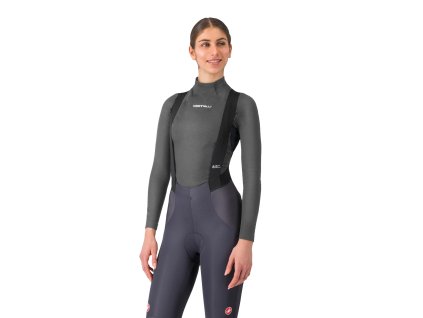 Castelli Flanders 2 Warm W LS, Gray  Teplá základná vrstva s dlhým rukávom