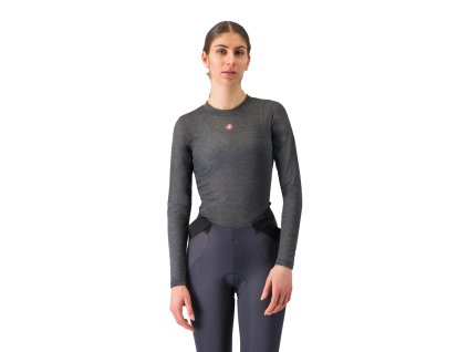 166206 castelli medio baselayer ls w melange gray
