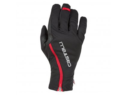 Castelli Spettacolo RoS, Black/ Red  Zimné cyklo rukavice