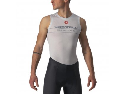 Castelli Active Cooling SLV, Silver grey  Pánska funkčná bielizeň bez rukávov