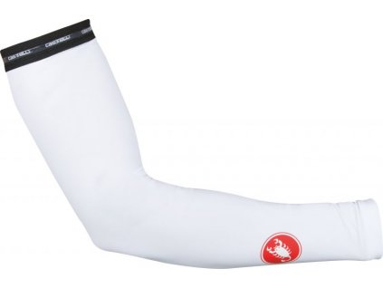 Castelli UPF 50+ Light Arm, White  Tenké cyklistické návleky na ruky